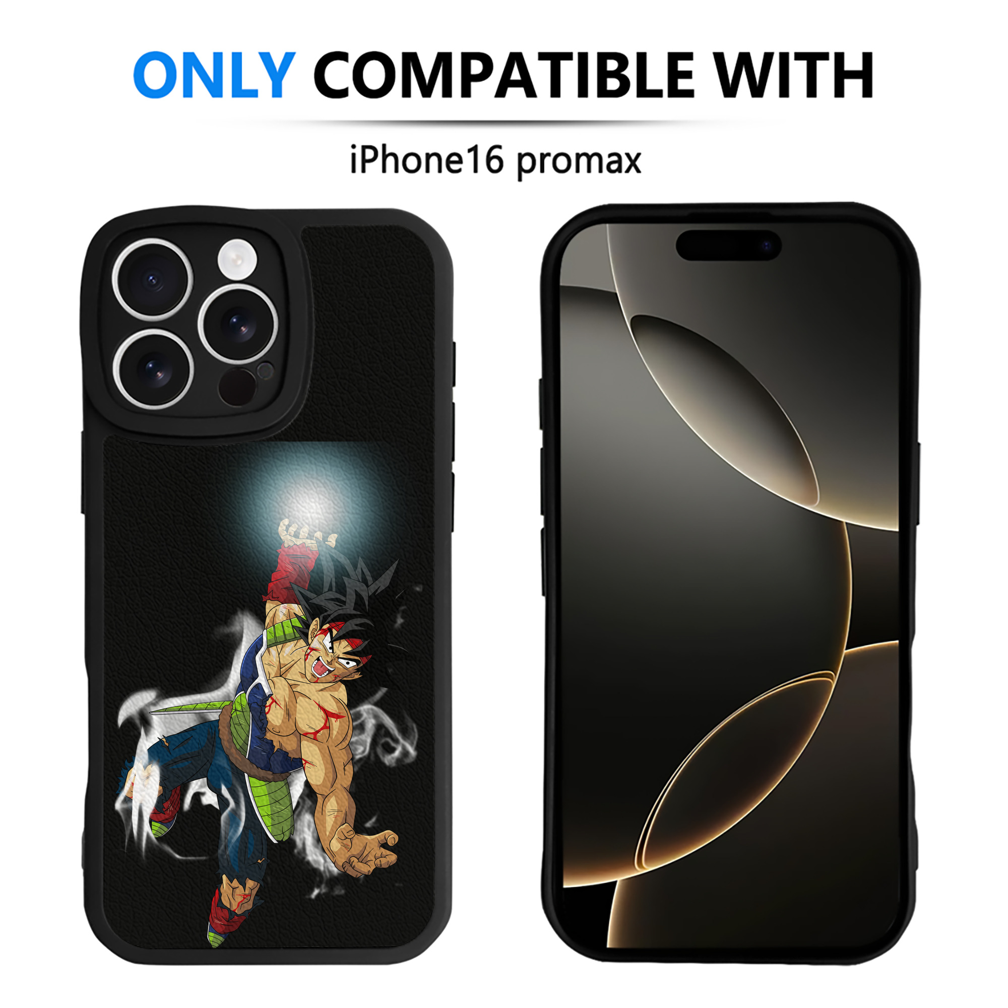 （画像用） ドラゴンボール バーダック DRAGON BALL Burdock 【iPhone 16シリーズ対応】シリコンスマホケース（レザー調） 材質：シリコン